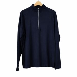 Lululemon Men’s XL Navy 1/2 Zip Training Pullover Time To Get Dirty Long Sleeve